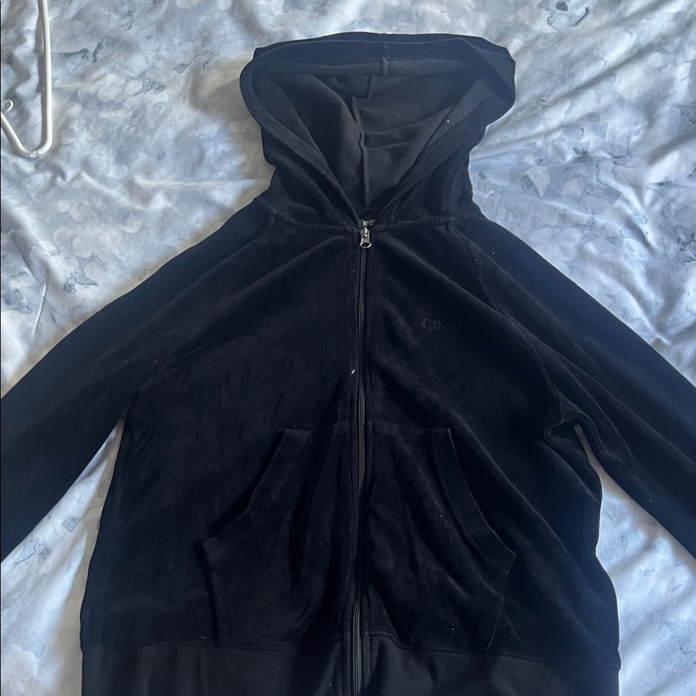 Classic Black Hoodie with Zip